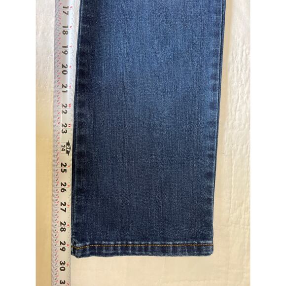 Lee Jeans Womens 32x29 Blue Relaxed Fit Straight Leg High Rise Stretch Slims - Picture 9 of 10